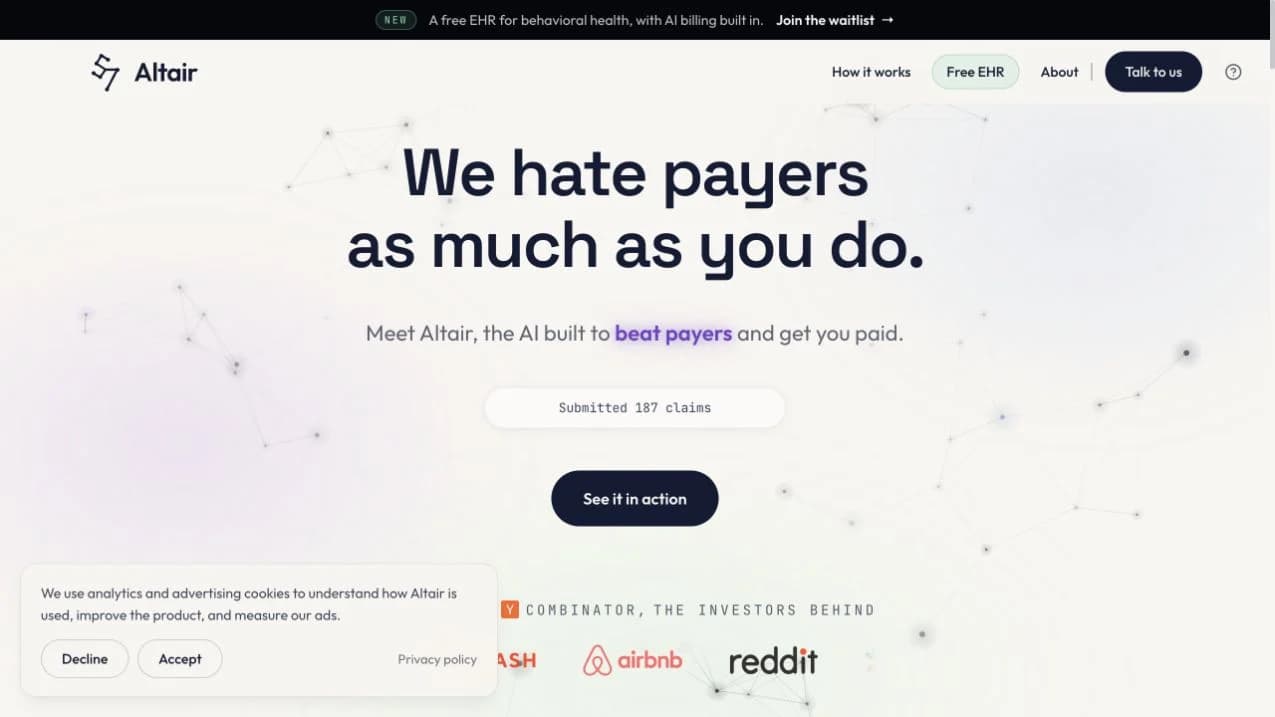 Altair Health — official website screenshot
