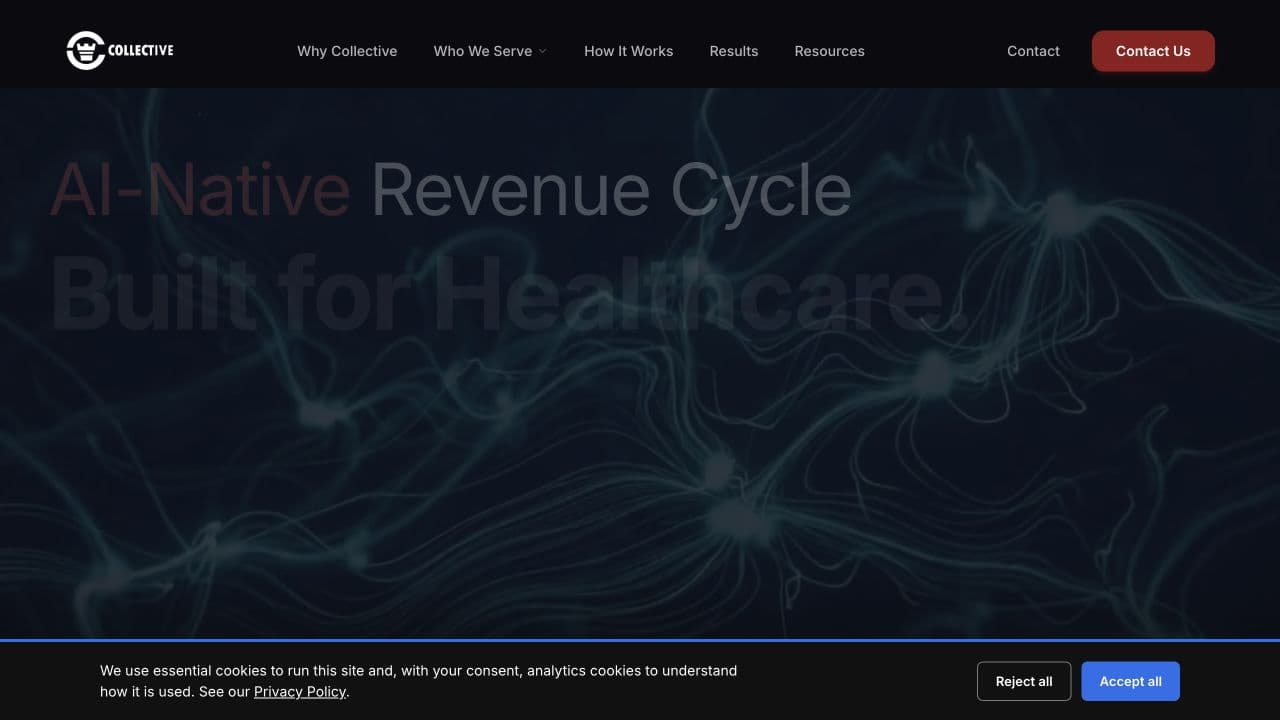 Collective RCM website homepage screenshot