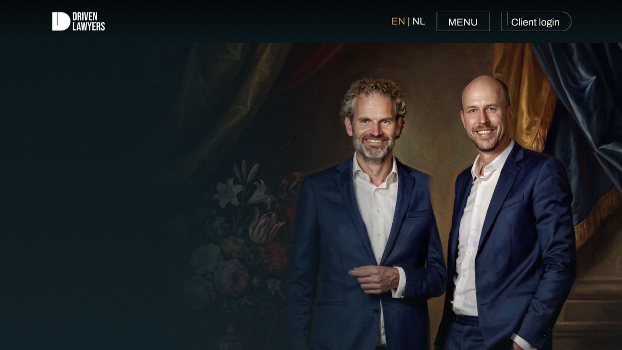 Driven Lawyers website homepage screenshot