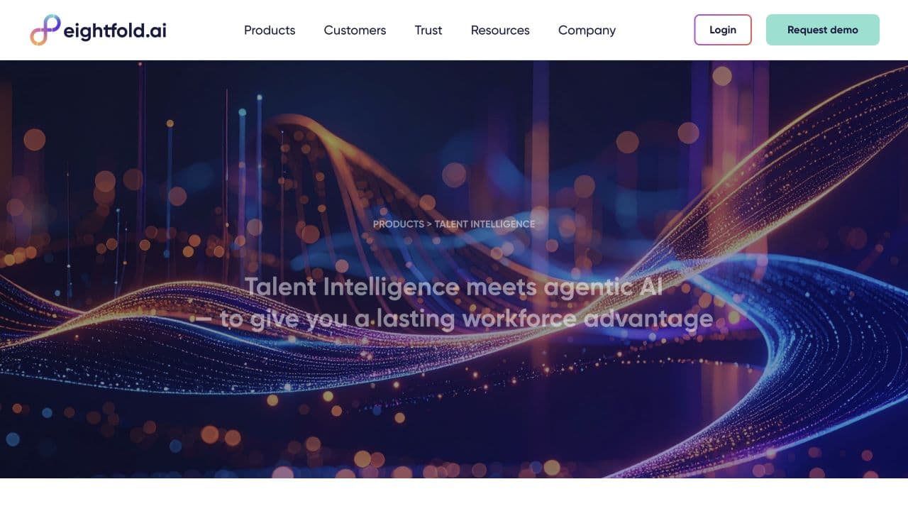 Eightfold AI website homepage screenshot